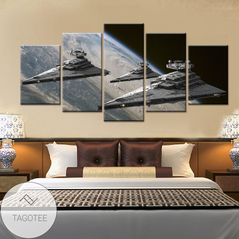Popular Star Wars Imperial Star Destroyers Five Panel Canvas 5 Piece ...