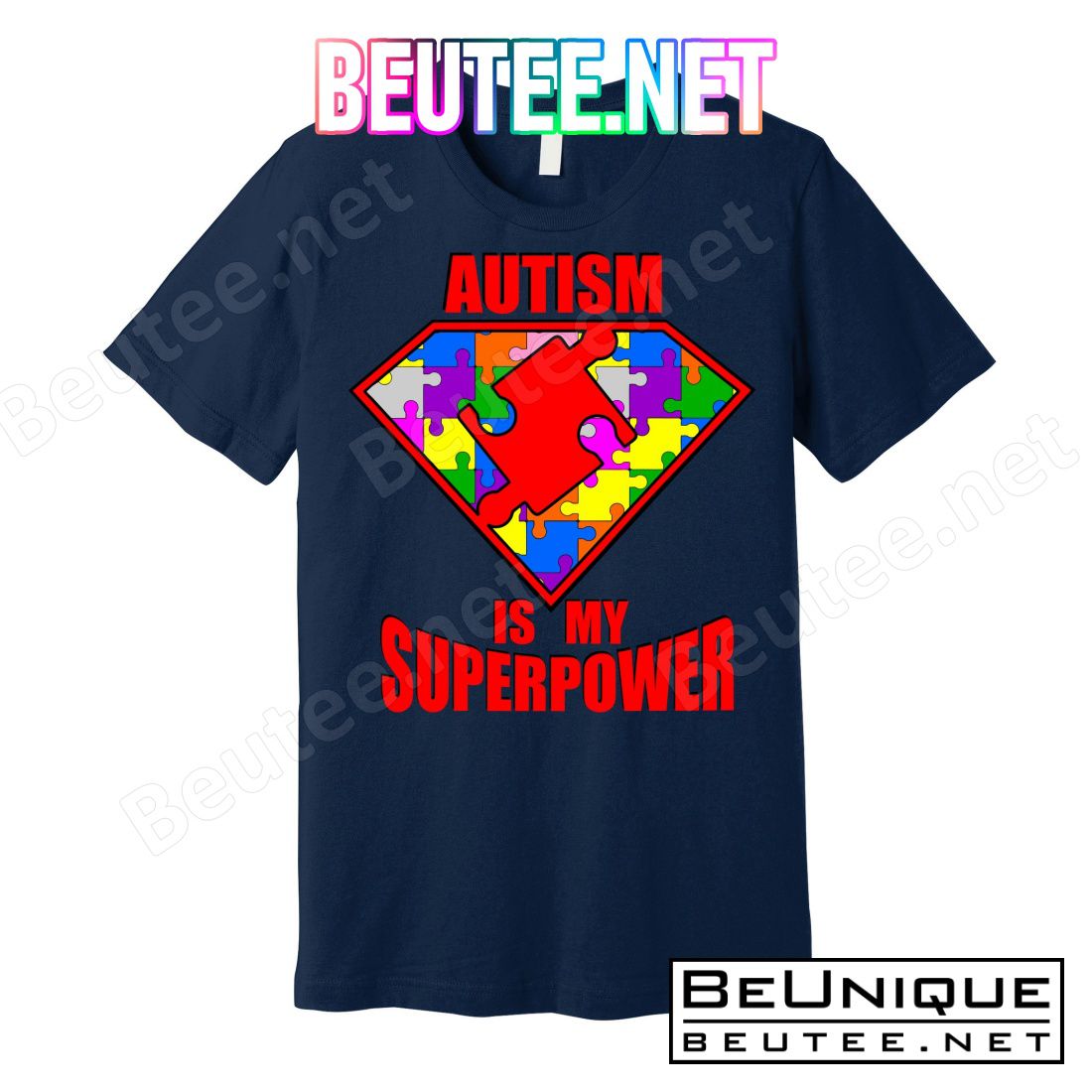 Autism Is My Superpower Superheo T-Shirts