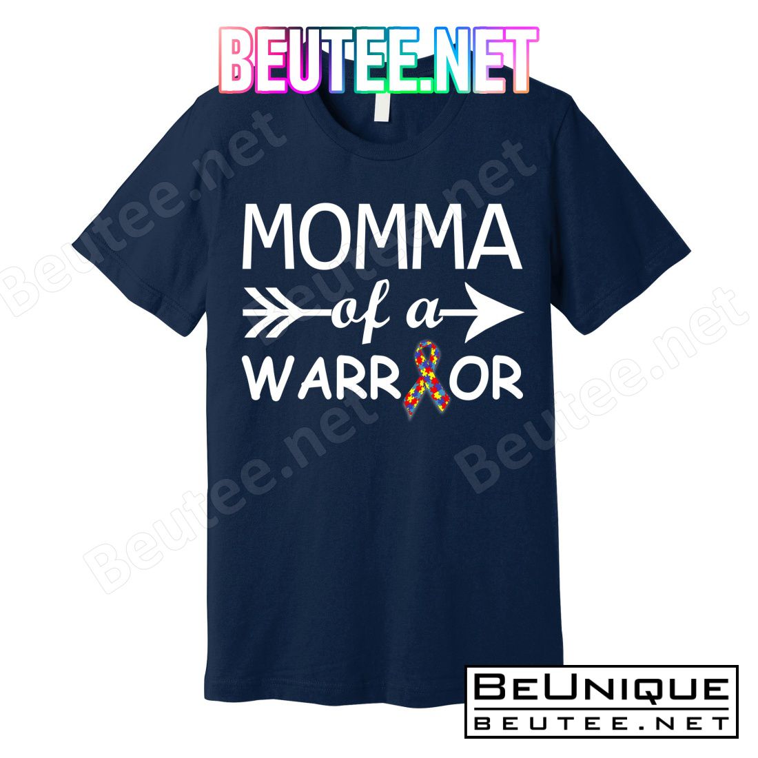 Autism Momma of a Warrior T-Shirts