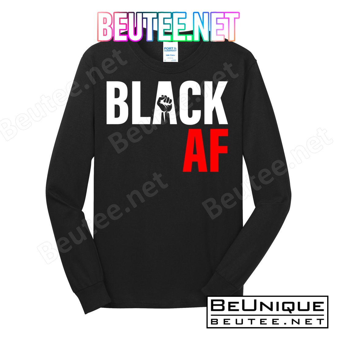 Black AF Fist Logo T-Shirts