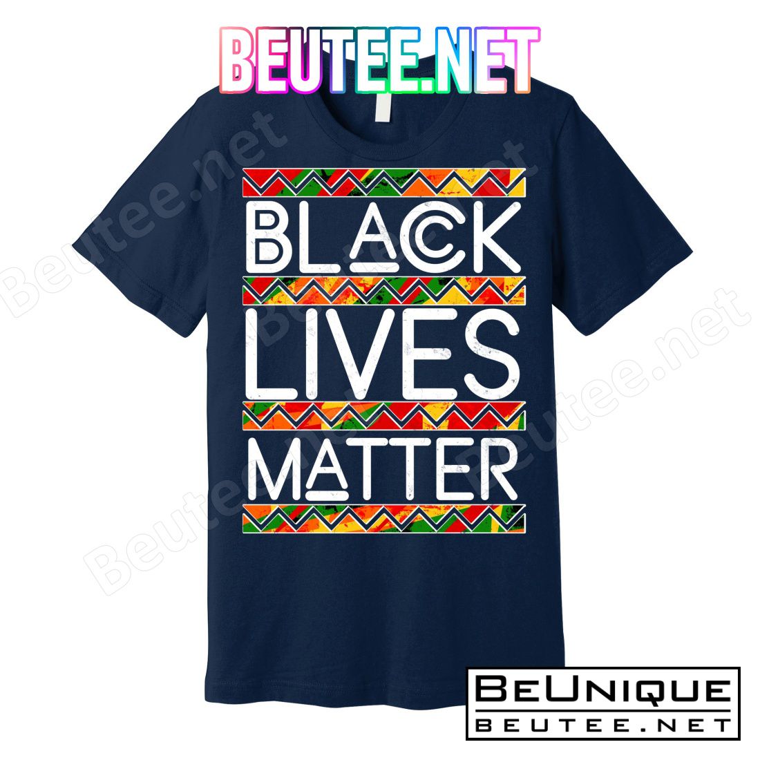 Black Lives Matter Traditional Colors T-Shirts