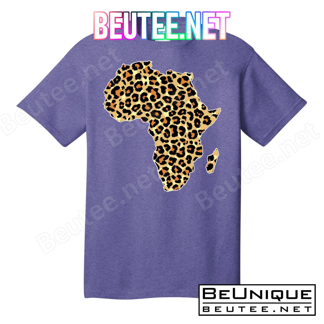 Leopard Print African Map Of Africa T-Shirts