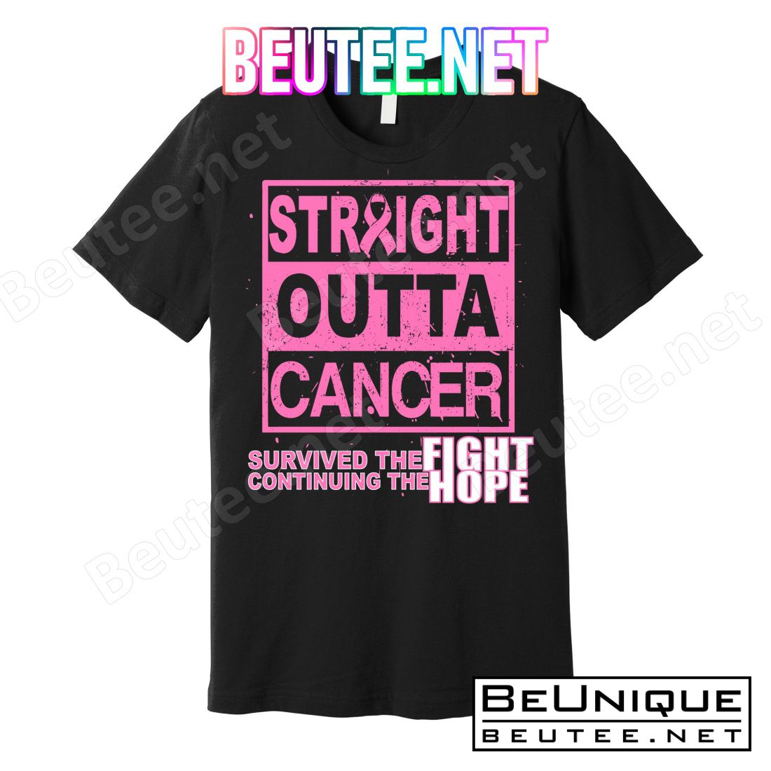 Straight Outta Breast Cancer Fight Hope T-Shirts
