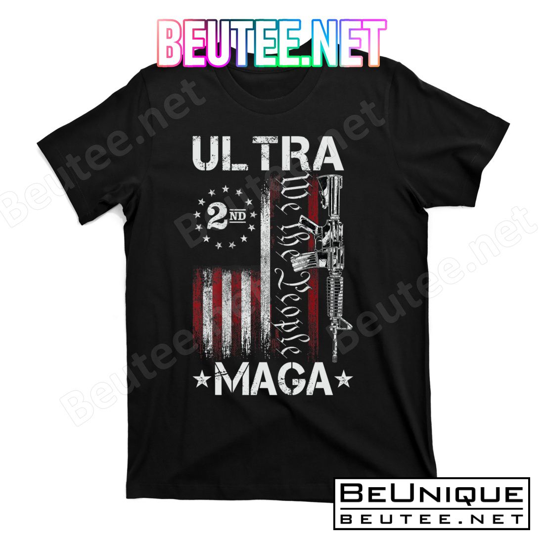 Ultra MAGA Maga King American Flag 2nd Amendment Gun Control T-Shirts