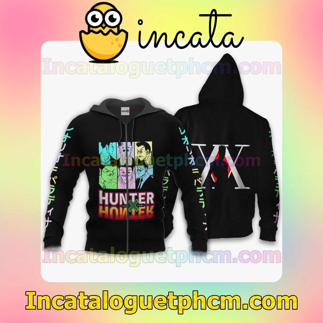 Leorio Paladiknight Hunter x Hunter Anime Style Clothing Merch Zip Hoodie Jacket Shirts