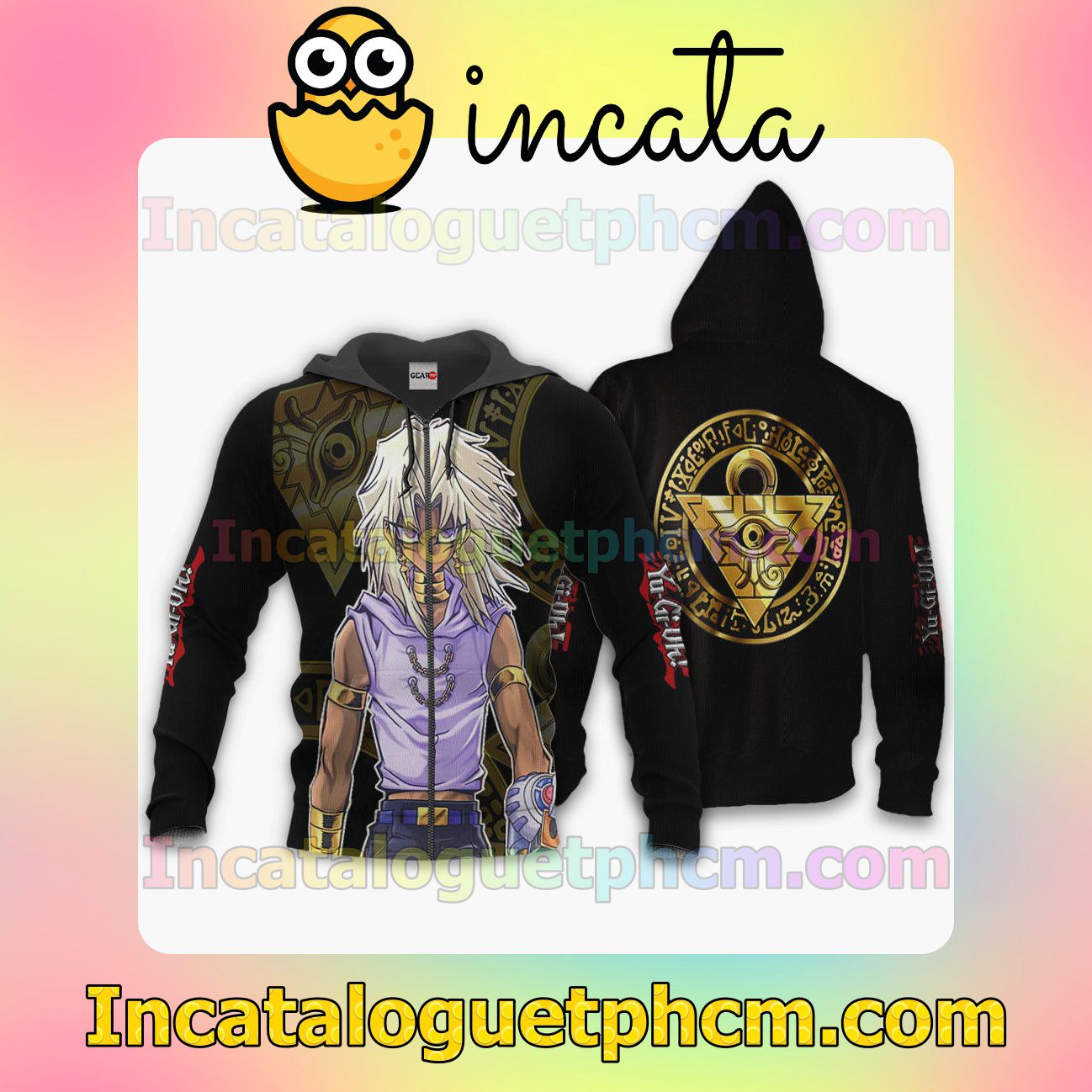 Malik Ishtar Yu-Gi-Oh Anime Clothing Merch Zip Hoodie Jacket Shirts