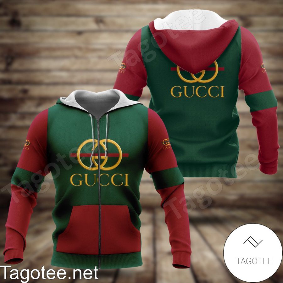 Gucci Green And Red Hoodie