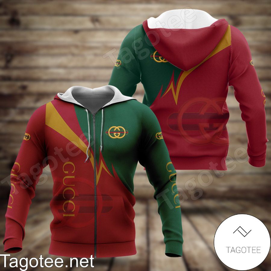 Gucci Logo Mix Color Red Green And Yellow Hoodie