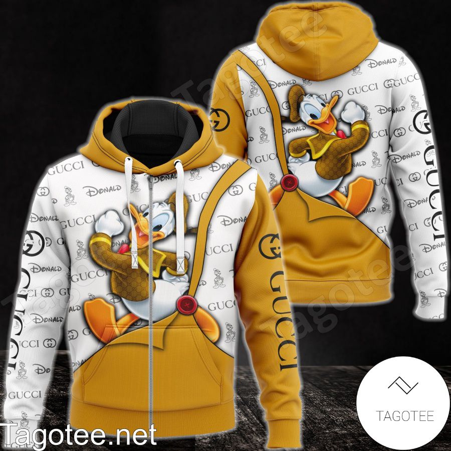 Gucci With Donald White And Yellow Hoodie