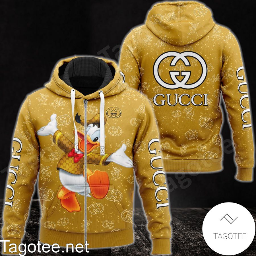 Gucci With Donald Yellow Hoodie