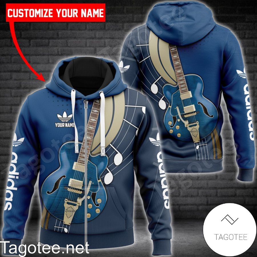 Personalized Adidas With Guitar Hoodie