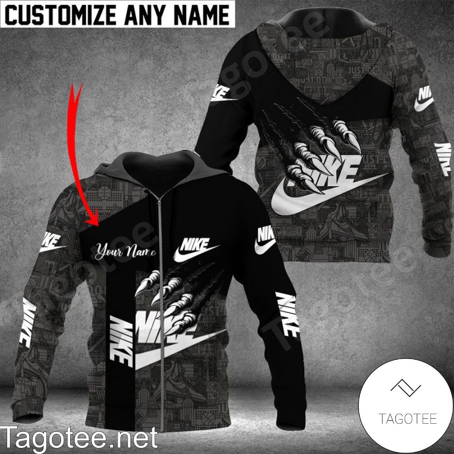 Personalized Nike Brand Logo Monster Claw Hoodie