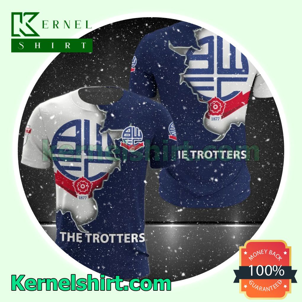 Bolton Wanderers FC The Trotters All Over Print Pullover Hoodie Zipper