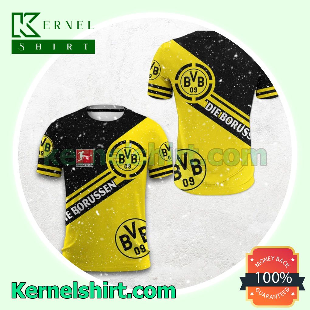Borussia Dortmund Die Borussen Bundesliga All Over Print Pullover Hoodie Zipper