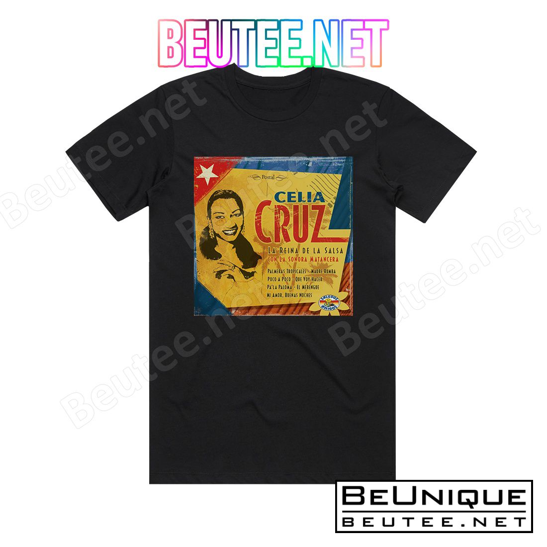 Celia Cruz La Reina De La Salsa Album Cover T-Shirt