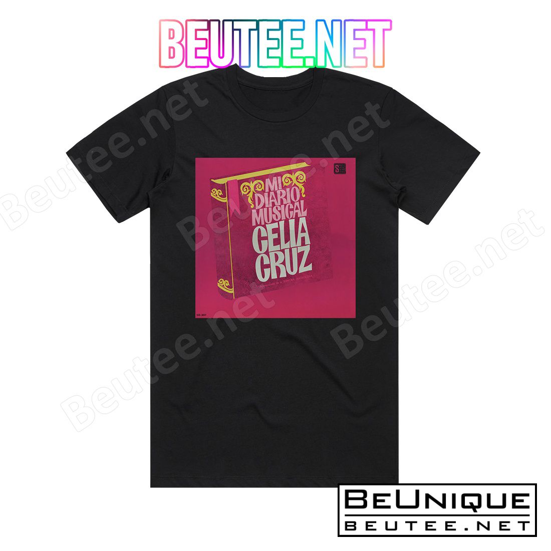 Celia Cruz Mi Diario Musical Album Cover T-Shirt