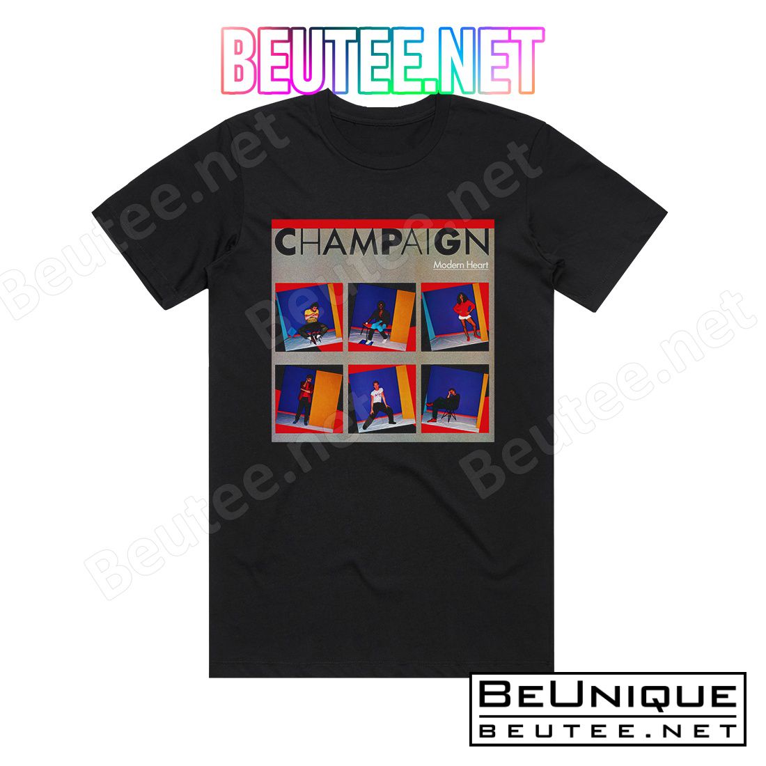 Champaign Modern Heart Album Cover T-Shirt
