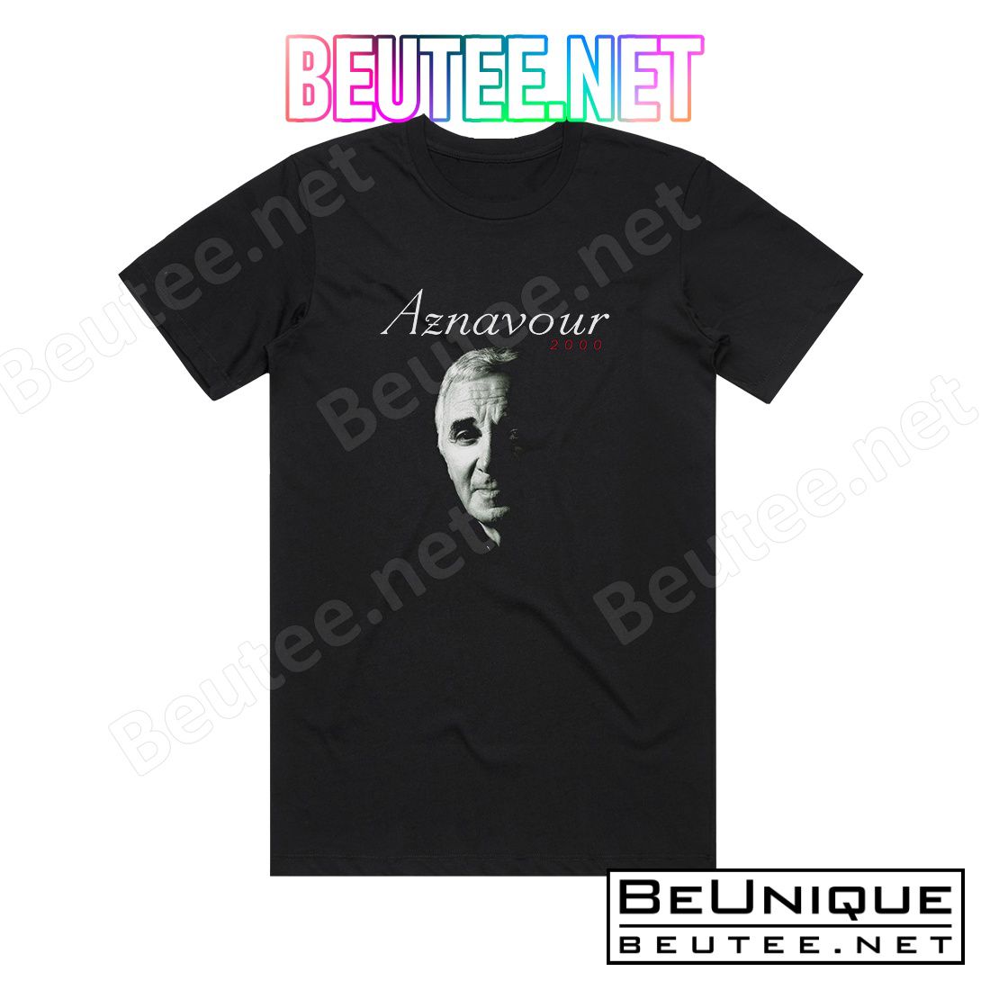 Charles Aznavour Aznavour 2000 Album Cover T-Shirt