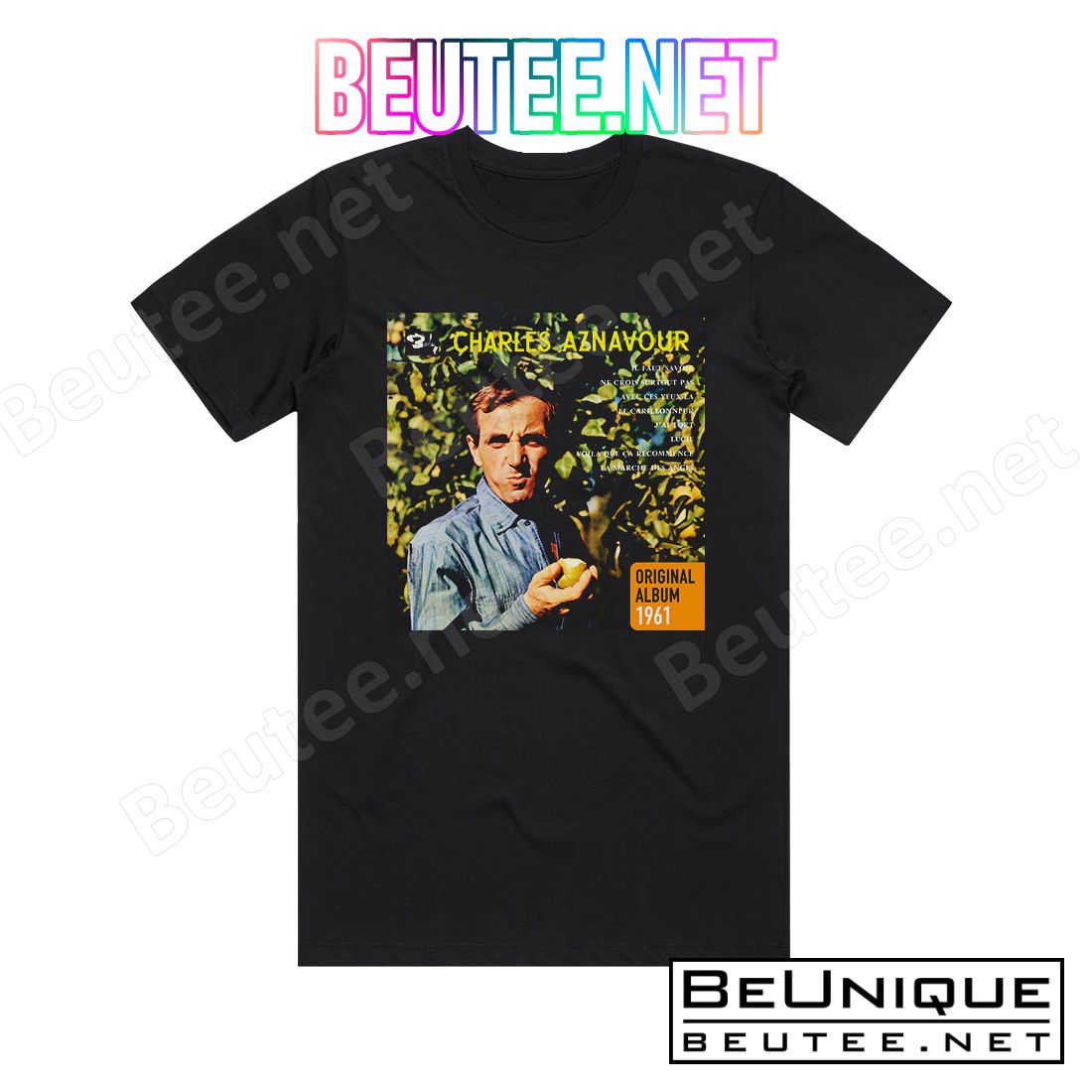 Charles Aznavour Il Faut Savoir Album Cover T-Shirt