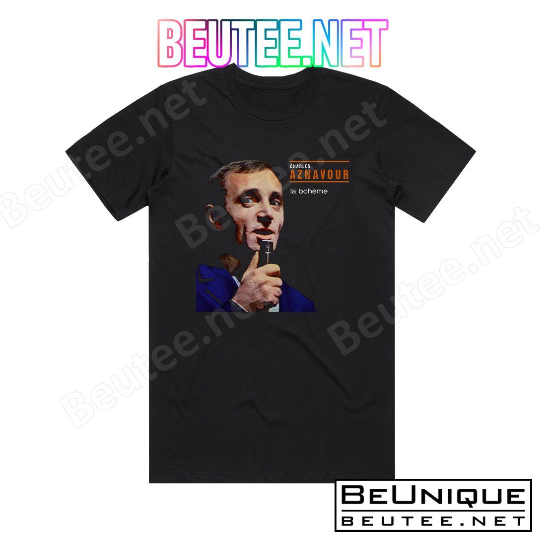 Charles Aznavour La Boheme Album Cover T-Shirt
