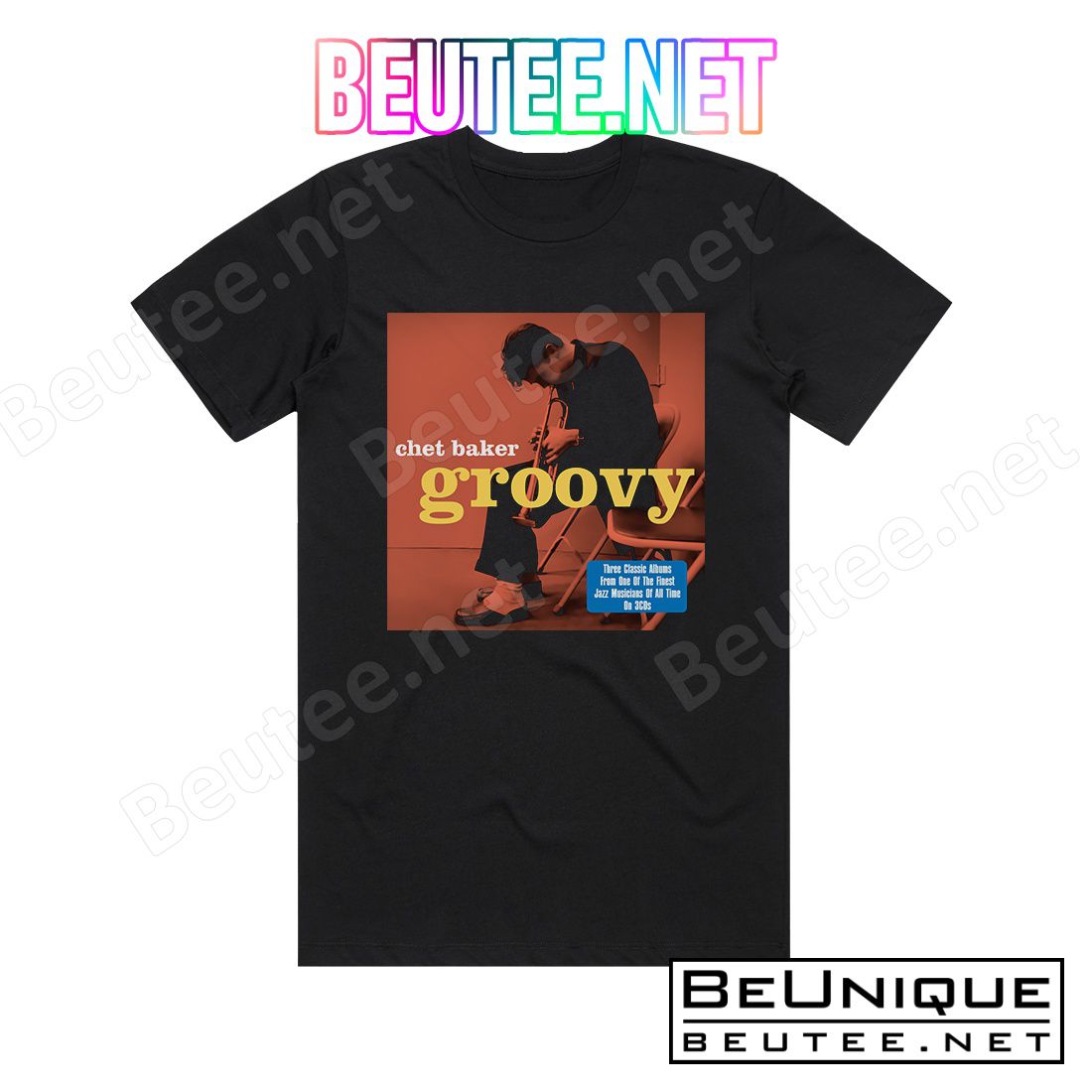 Chet Baker Groovy Album Cover T-Shirt
