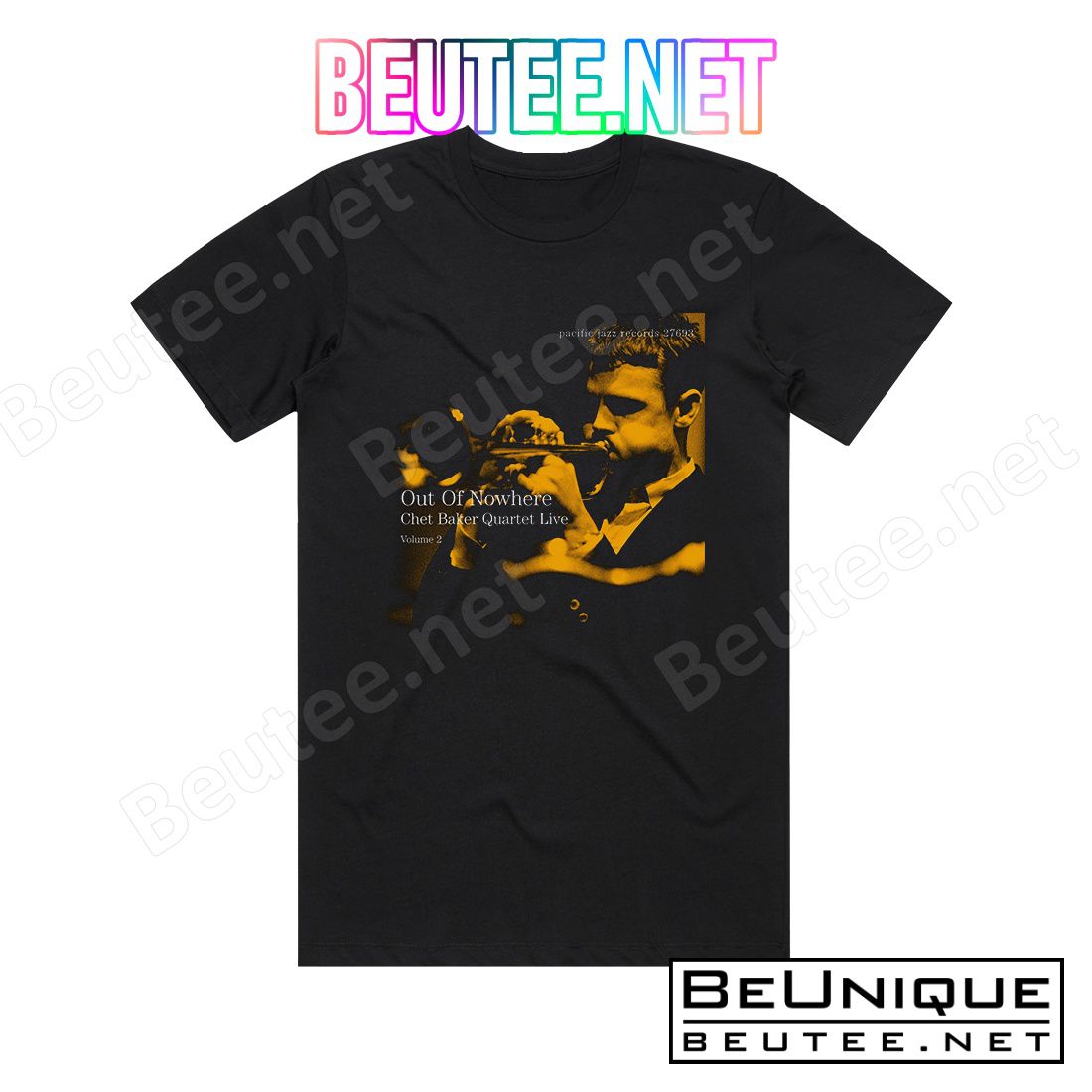 Chet Baker Quartet Live Out Of Nowhere Volume 2 Album Cover T-Shirt