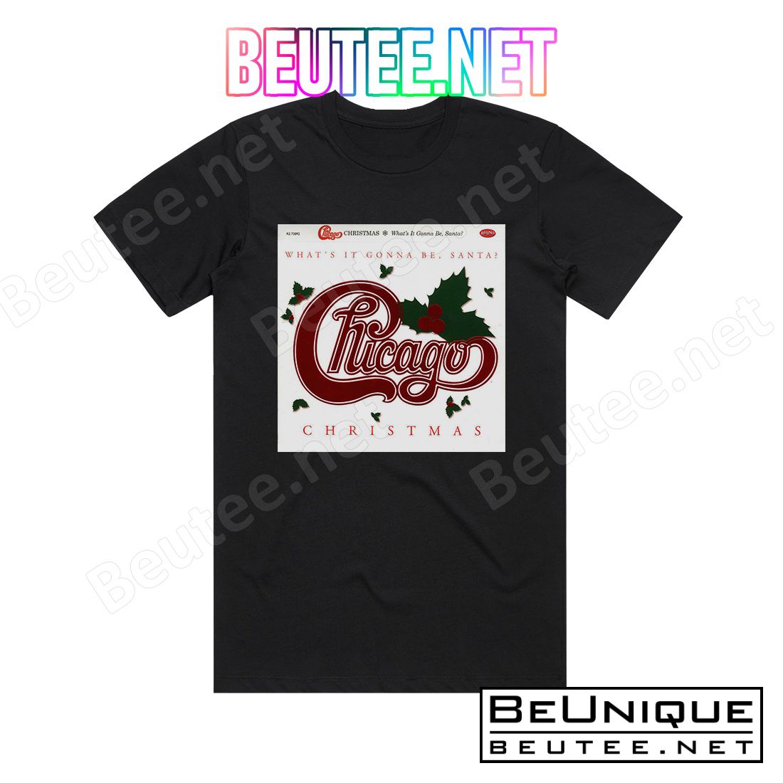 Chicago Christmas What's It Gonna Be Santa 1 Album Cover T-Shirt