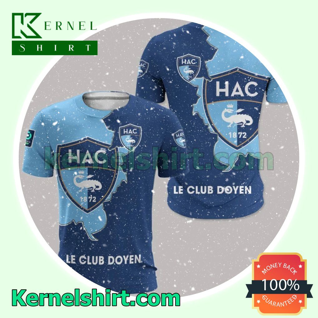 Le Havre AC Le Club Doyen All Over Print Pullover Hoodie Zipper
