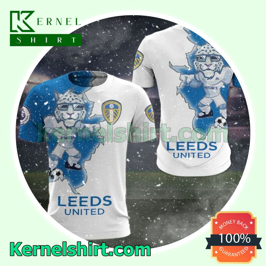 Leeds United FC All Over Print Pullover Hoodie Zipper