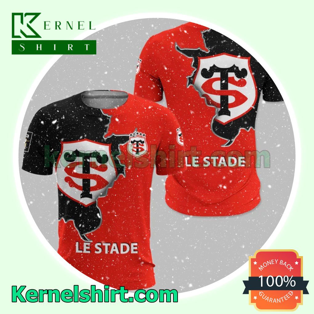 Stade Toulousain Le Stade All Over Print Pullover Hoodie Zipper